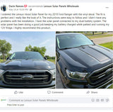 Ford Ranger (2019-2022) Lensun 45W Hood Flexible Solar Panel