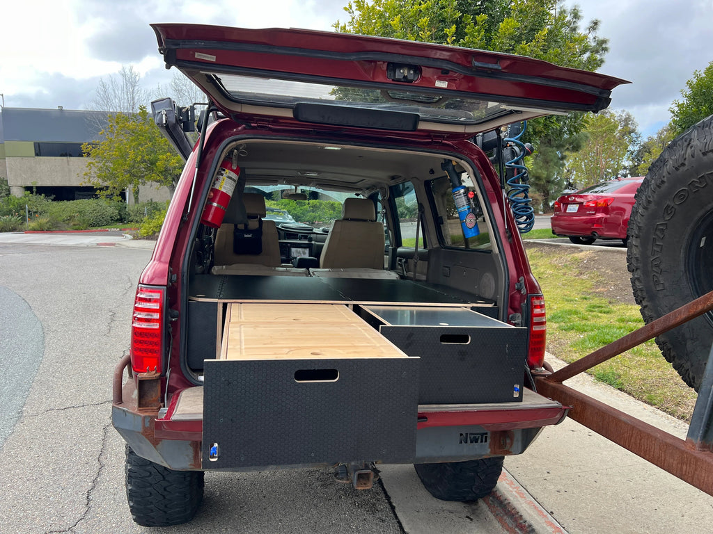 Land Cruiser 80 Series Dual Drawer Pre-Cut Kit!