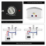 Camplux Electric Mini Tank Water Heater 120V - 6.5 Gallon