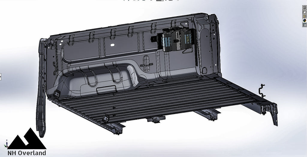 19-23 Ford Ranger Bedside Compressor Mount