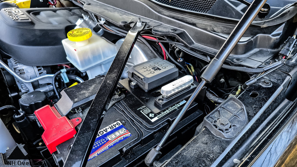 19+ Ram HD Battery Tray Garmin Power Switch Mount