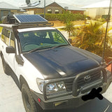 Toyota LandCruiser 100 Series  J100 Lensun 100W Hood Flexible Solar Panel-3