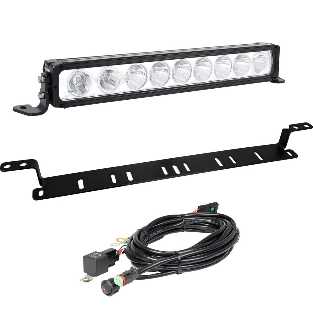 2007-2014 GMC Sierra 2500/3500 HD Bumper Light Bar with 19" XPR Halo Light Bar