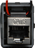 RJ45 Pass-Through Adaptor - Type 8 (Red)
