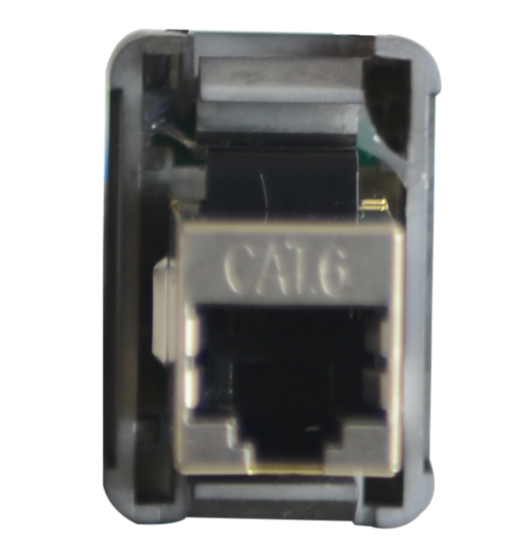 RJ45 Pass-Through Adaptor - Type 9 (Red)