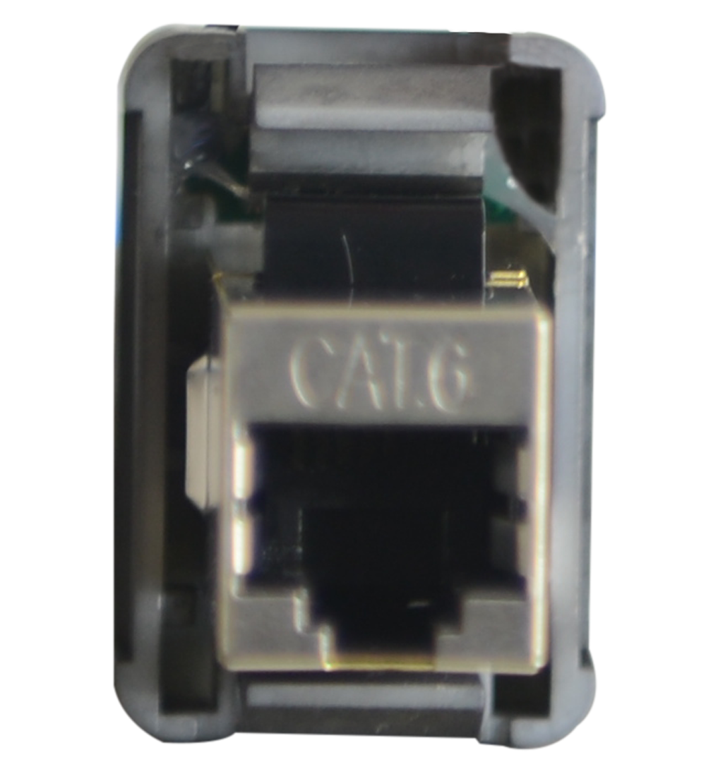 RJ45 Pass-Through Adaptor - Type 9 (White)