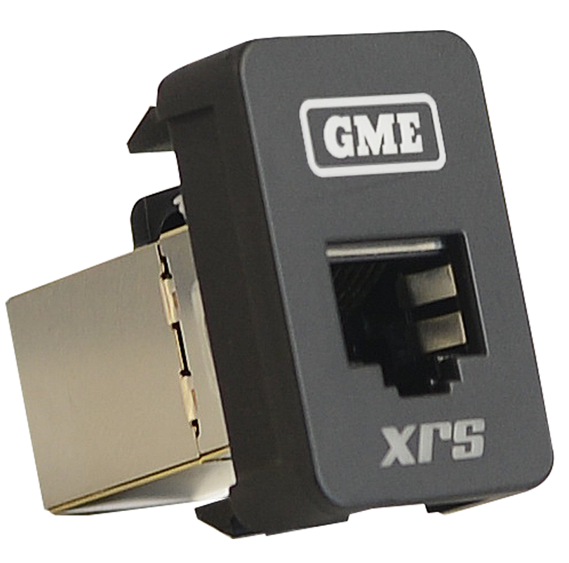 RJ45 Pass-Through Adaptor - Type 9 (White)