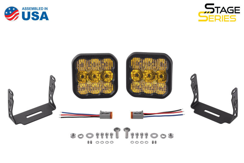 Diode Dynamics SS5 LED Pod Pro - Yellow Driving (Pair)