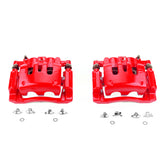 Power Stop 08-12 Ford F-250 Super Duty Rear Red Calipers w/Brackets - Pair