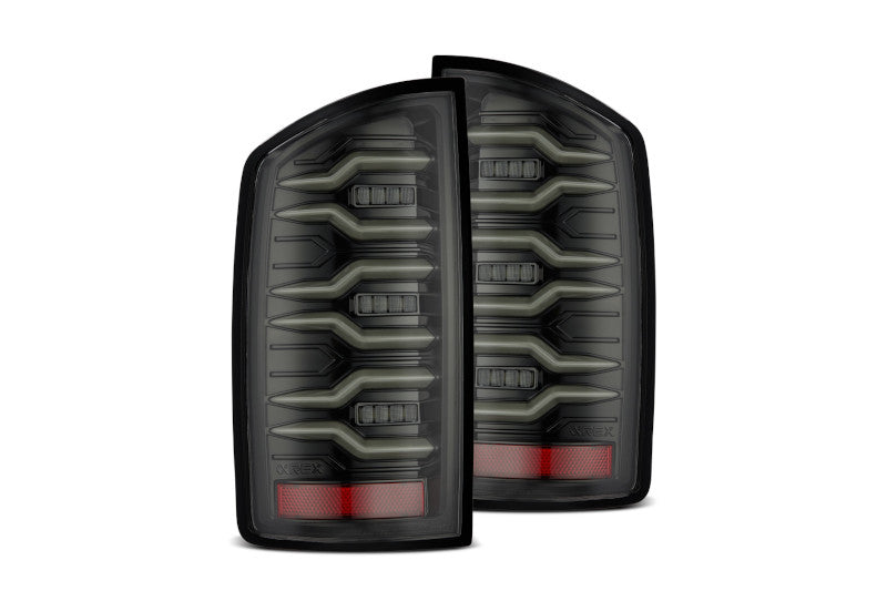 AlphaRex 02-06 Dodge Ram1500/03-06 Dodge Ram 2500/3500 Truck LUXX-Series LED Tail Lights Alpha-Black