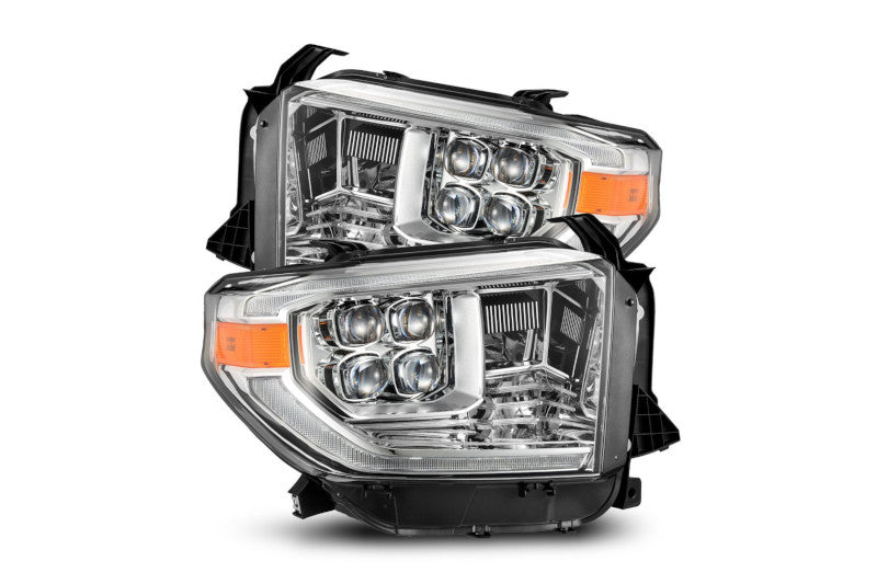 AlphaRex 14-21 Toyota Tundra NOVA LED Proj HL Chrome w/Actv Light & Seq. Sig + Switchback DRL