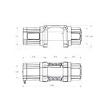 Superwinch 3500 LBS 12V DC 7/32in x 40ft Steel Rope Roller Fairlead SP 35 Winch