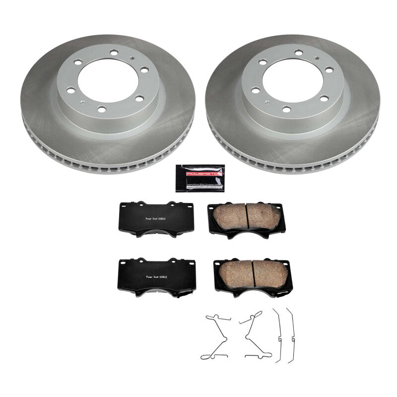 Power Stop 05-22 Toyota Tacoma Front Semi-Coated Rotor Kit