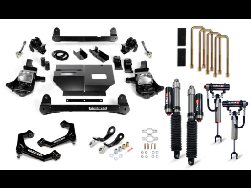 Cognito 11-19 Chevy/GMC Silv/Sierra 2500/3500 HD 2WD/4WD 4in Elite Lift Kit w/ Elka 2.5 RR Shocks