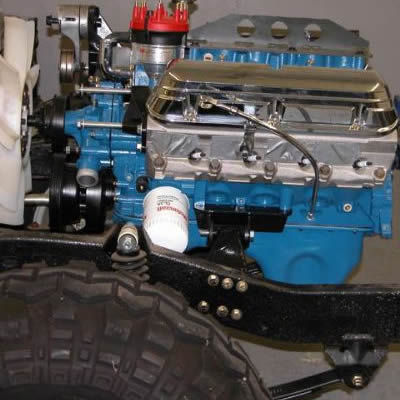 M.O.R.E. Jeep CJ Ford V8 Motor Mount Conversion Kit (1976–86)