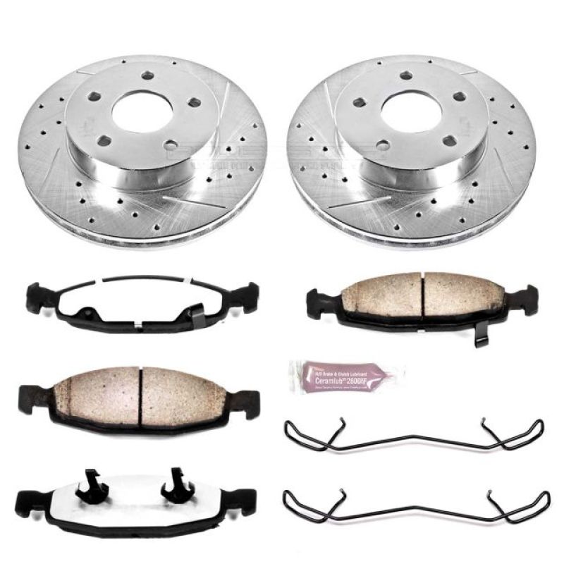 Power Stop 99-02 Jeep Grand Cherokee Front Z36 Truck & Tow Brake Kit