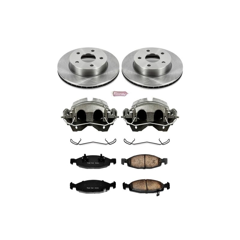 Power Stop 99-02 Jeep Grand Cherokee Front Autospecialty Brake Kit w/Calipers