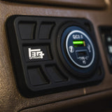 Center Console USB 12V Power Panel | Billet Aluminum | Replaces Ashtray | 1996 - 2002 4Runner