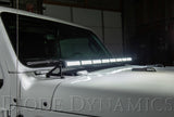 Diode Dynamics 18-21 Jeep JL Wrangler/Gladiator SS50 Hood LED Light Bar Kit - Amber Combo