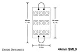 Diode Dynamics 44mm SML9 LED Bulb - Amber (Pair)