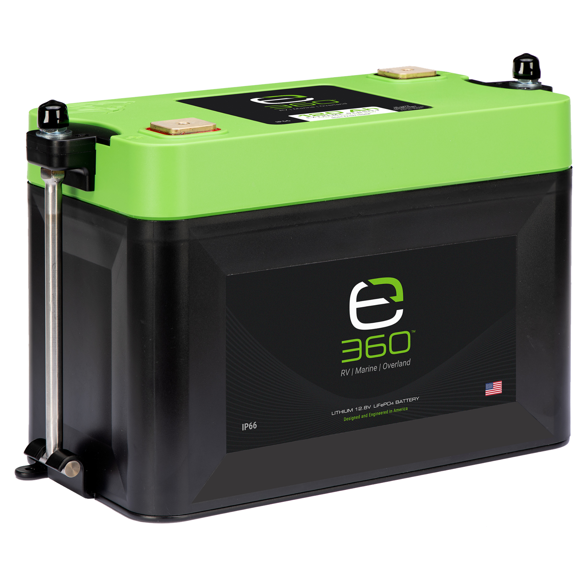 Group 27 LiFePO4 Lithium Battery Single Mounting Kit  | Expion360