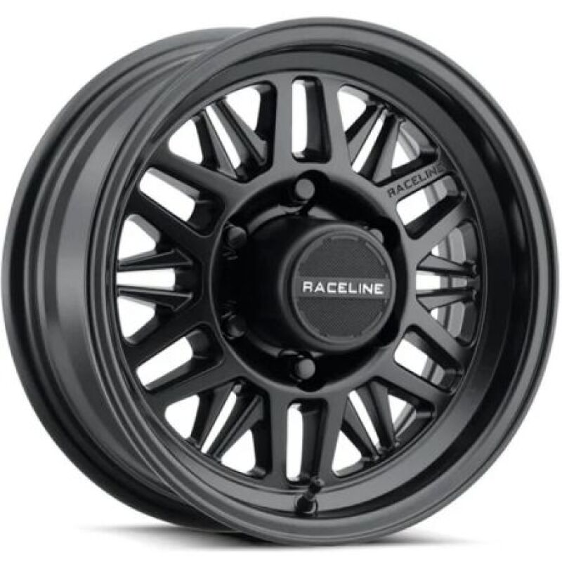 Raceline 451B Ryno TR Trailer 16x6in / 6X5.5 BP / 0mm Offset / 4.25mm Bore - Satin Black