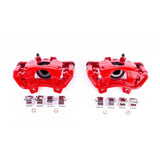Power Stop 2018 Jeep Wrangler Rear Red Calipers w/Brackets - Pair