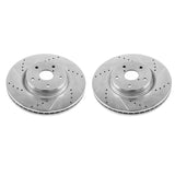 Power Stop 06-07 Subaru B9 Tribeca Front Evolution Drilled & Slotted Rotors - Pair