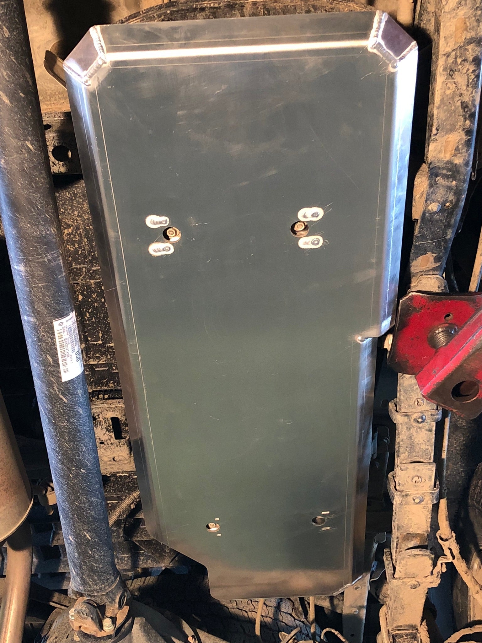 Gas Tank Skid Plate (Aluminum) for Toyota Tacoma Gen 2 & 3 (2005-15, 2016-21)