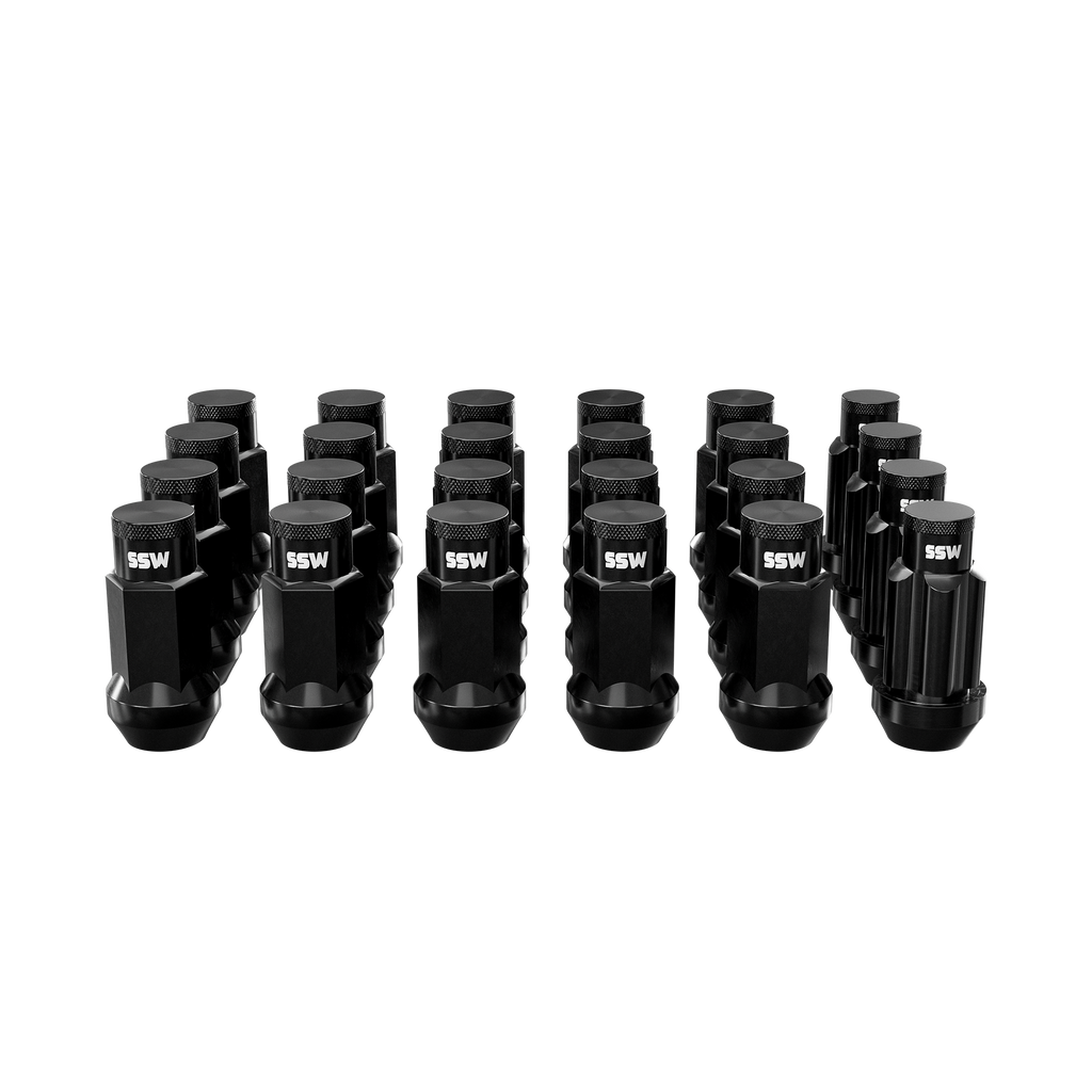 Steel Lug Nuts / Matte Black