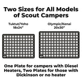 Scout Campers Rear Wall Mounting Plate