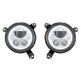 18+ Jeep JL / '20+ Jeep Gladiator VX LED Headlight Kit - Chrome | White Halo