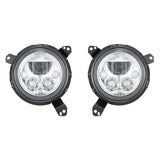 18+ Jeep JL / '20+ Jeep Gladiator VX LED Headlight Kit - Chrome | White Halo