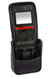 ARB Toiletries Bag Charcoal Finish w/ Red Highlights PVC Outer Shell Mesh Pockets Mirror