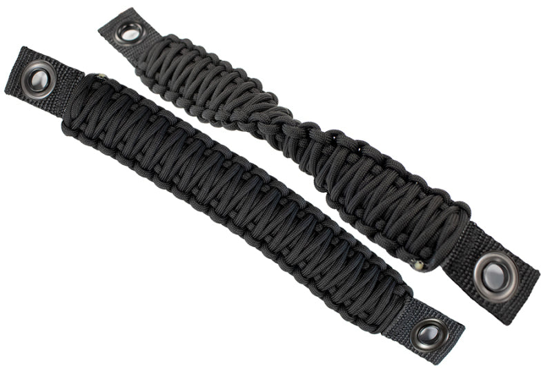 Fishbone Offroad 97-06 Jeep Wrangler Paracord Door Handles - Black