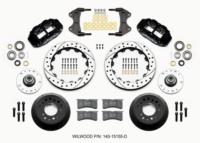 Wilwood Narrow Superlite 6R Front Hub Kit 12.88in Drilled WWE ProSpindle (5x4.75in 5x5.00in Hub)