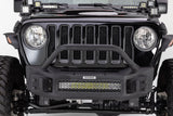 Go Rhino 07-20 Jeep Wrangler JL/JLU/JK/JKU/Gladiator JT Rockline Front Stubby Bumper w/ Overrider