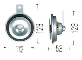 Hella Horn Disc 24V 335Hz Ltone (B36)