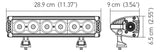 Hella Value Fit Design 11in - 60W LED Light Bar - Combo Beam