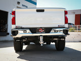 aFe Large Bore-HD 4in 409SS DPF-Back Exhaust System w/Black Tip 20 GM Diesel Trucks V8-6.6L (td) L5P