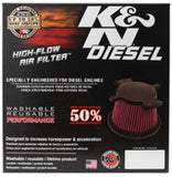 K&N 2017 Ford F250 Super Duty V8-6.7L DSL Replacement Drop In Air Filter