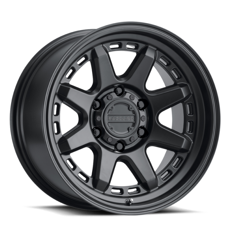 Raceline 947B Scout 18x8in / 5x114.3 BP / 35mm Offset / 72.62mm Bore - Satin Black Wheel