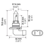 Hella Optilux HB3 9005 12V/65W XY Xenon Yellow Bulb