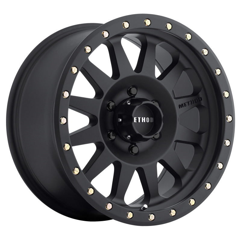 Method MR304 Double Standard 16x8 0mm Offset 6x5.5 108mm CB Matte Black Wheel