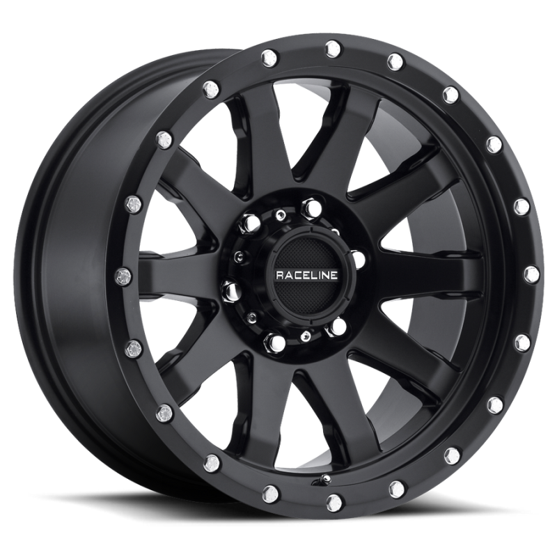 Raceline 934B Clutch 20x9in / 8x170 BP / 12mm Offset / 125.2mm Bore - Satin Black Wheel