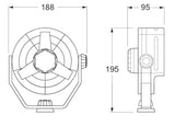 Hella Fan Turbo 2Speed 12V Wht