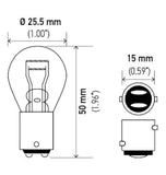 Hella Bulb 2057 12V 27/7W BAY15d S8