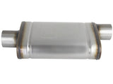 aFe MACHForce XP SS Muffler 3in Center Inlet / 3in Outlet 9in L x 4in W x 14in Body