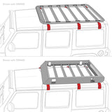 Go Rhino 6pc Rain Gutter Mounting Kit for SRM Rack