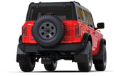 Rally Armor 21-24 Ford Bronco (Plstc Bmpr - NO Rptr/Sprt - NO RR/RB) Blk Mud Flap w/Red Logo